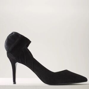 White House Black Market Elegant Black Heels with Bow